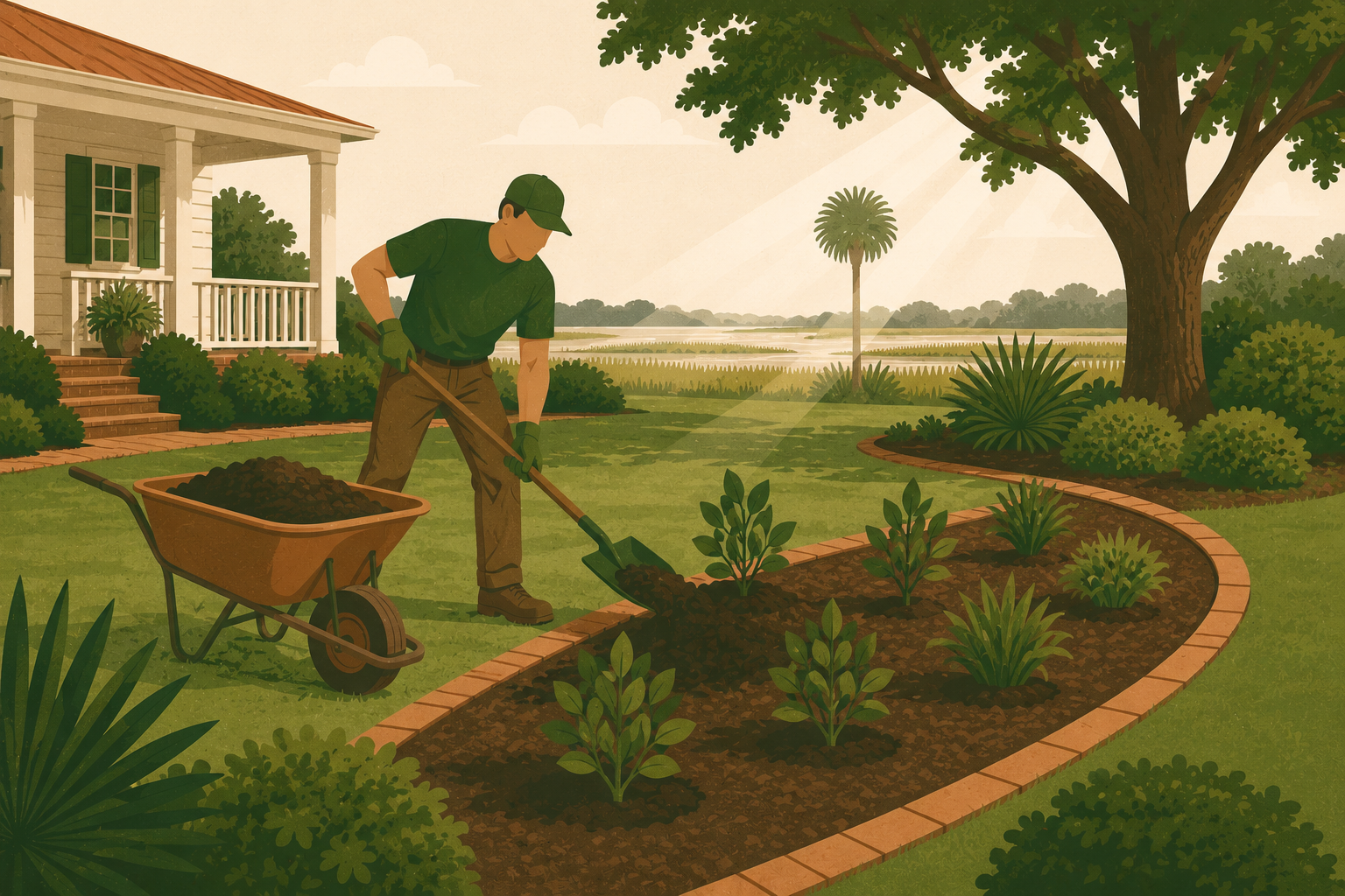 Mulch installation service in Johns Island SC
